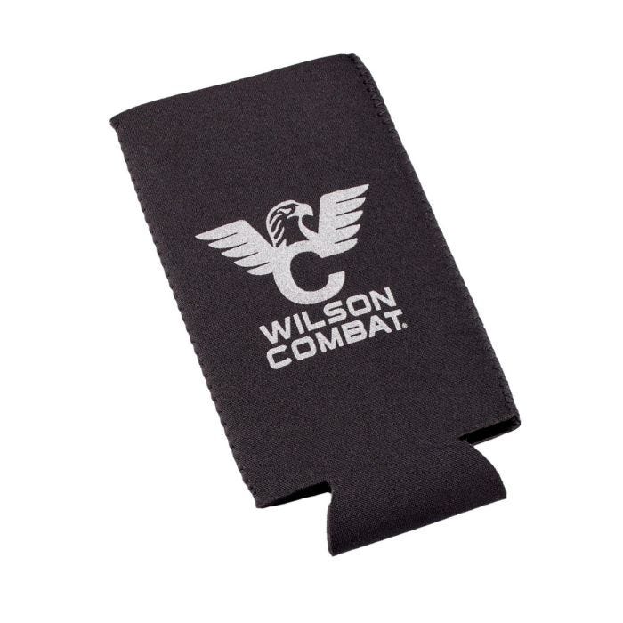 KOOZIE, BLACK WITH SILVER LOGO, SLIM CAN