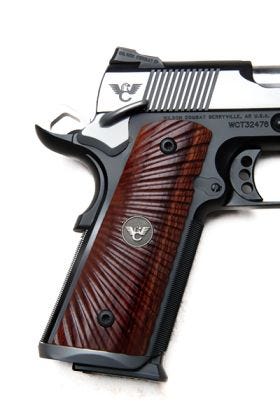 GRIPS, 1911, FULL-SIZE, STARBURST, COCOBOLO, FLAT BOTTOM
