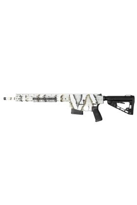 Tactical Hunter Rifle, 6.5 Creedmoor, 18" Barrel, Fluted, White Base Wasteland Camo