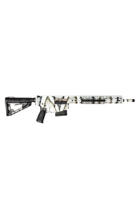Tactical Hunter Rifle, 6.5 Creedmoor, 18" Barrel, Fluted, White Base Wasteland Camo
