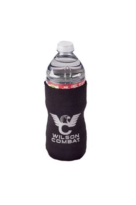 KOOZIE, BLACK WITH SILVER LOGO, SLIM CAN