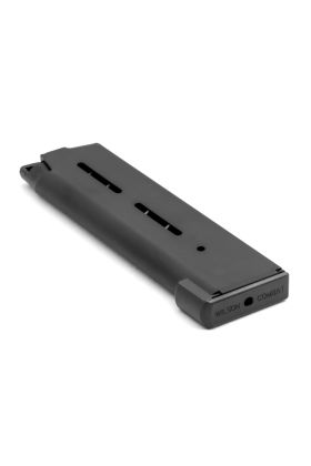 MAGAZINE, 1911, .45 ACP, COMPACT, 8 ROUND, LO-PROFILE OM STEEL BASE PAD, BLACK FLUOROPOLYMER FINISH