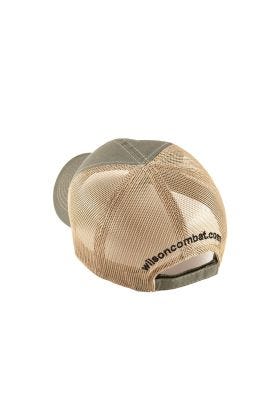 CAP, LOGO, MESH BACK, OLIVE/TAN