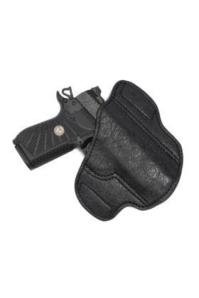 HOLSTER, EDC X9/SFX9 4", RIGHT HAND, 1.5" BELT, JASON WINNIE LEATHERGOODS, BLACK ELEPHANT