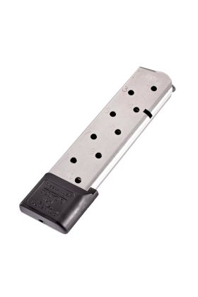 MAGAZINE, 1911, .45 ACP, FULL-SIZE, 10 ROUND, CM PRODUCTS | RAILED POWER MAG, STAINLESS