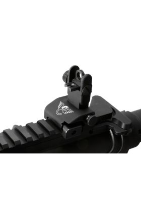 REAR SIGHT, QUICK DEPLOY, AR PLATFORM, NOTCH APERTURE, RAIL MOUNT