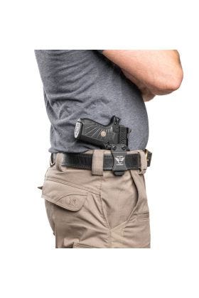 HOLSTER, EDC X9S/SFX9 3.25" WITH RAIL, ARKY CUSTOMS, RIGHT HAND, 1.5" BELT, IWB, BLACK KYDEX