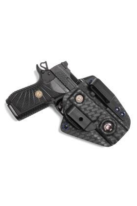 HOLSTER, EDC X9/SFX9 4", PRECISION ULTRA APPENDIX, RIGHT HAND, 1.5" BELT, BASKET WAVE