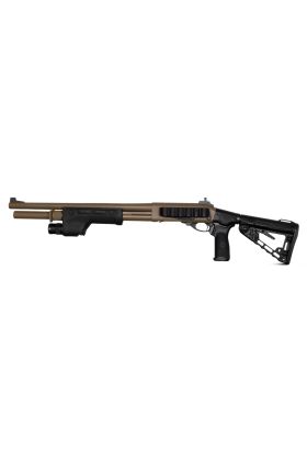 CQB Shotgun, 18 1/2", 12 GA., Scattergun, Coyote Tan