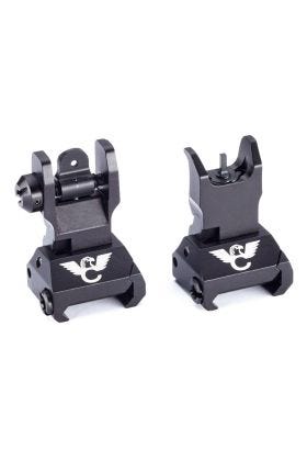 SIGHT SET, MANUAL DEPLOY, AR PLATFORM,  RAIL MOUNT