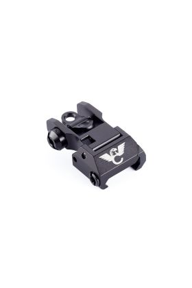 REAR SIGHT, MANUAL DEPLOY, AR PLATFORM,  RAIL MOUNT