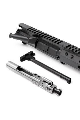 UPPER, COMPLETE, FORGED, 6.5 GRENDEL, RECON, MID LENGTH, 16", ROUND, Q-COMP, 1-8 TWIST, BLACK