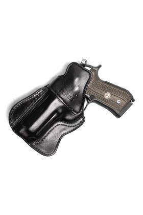 HOLSTER, BERETTA BRIGADIER, UNDERCOVER PROFESSIONAL, RIGHT HAND, 1.5" BELT, IWB, BLACK LEATHER