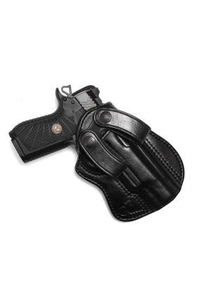 HOLSTER, EDC X9L WITH RAIL, UNDERCOVER PROFESSIONAL, RIGHT HAND, 1.5" BELT, IWB, BLACK LEATHER