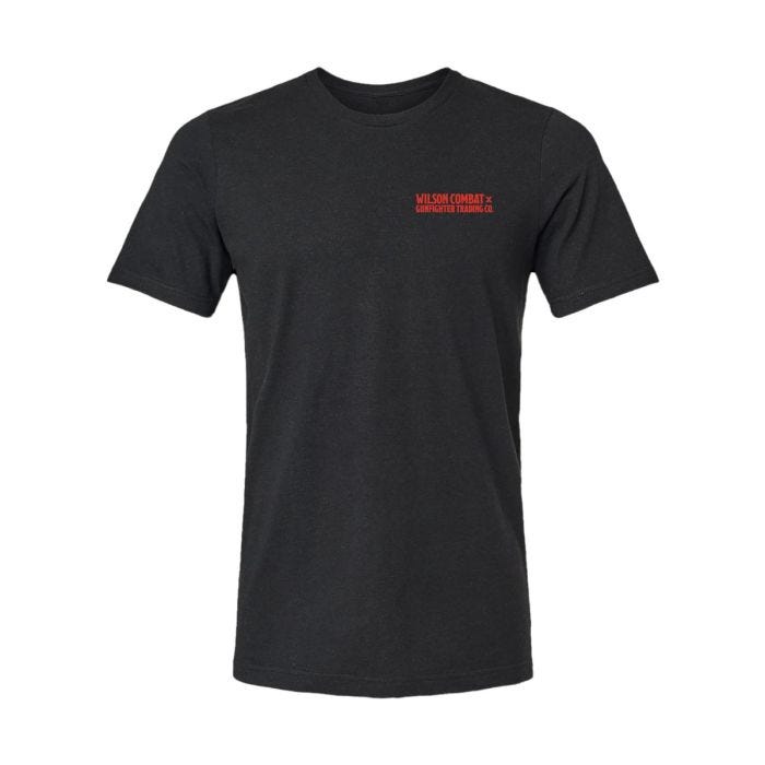 SHIRT, SHORT SLEEVE, GUNFIGHTER TRADING CO, LOGO, BLACK