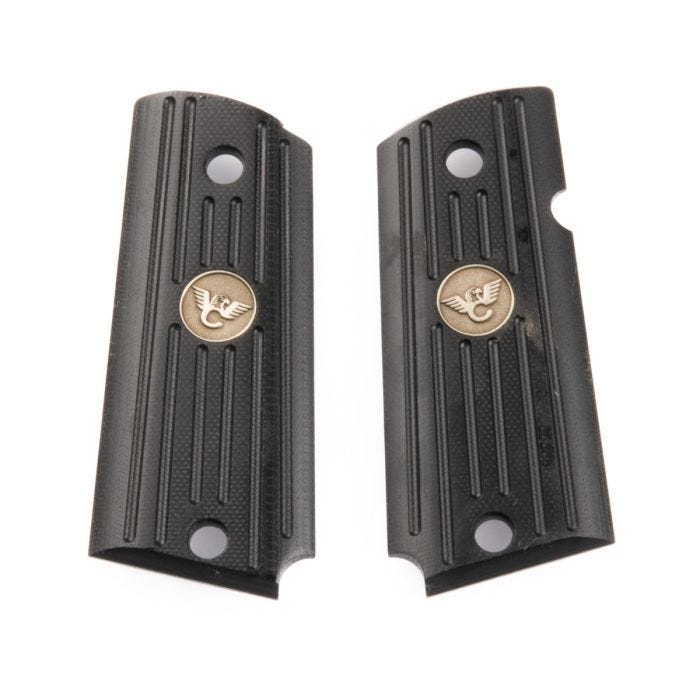 GRIPS, 1911, SENTINEL, G10, BLACK, SLIM LINE, BEVELED BOTTOM