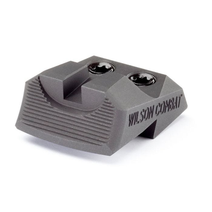 REAR SIGHT, 1911, BATTLESIGHT, SQUARE NOTCH, SERRATED BLADE, BLACK