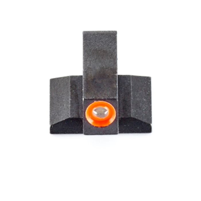 FRONT SIGHT, 1911, WILSON COMBAT/AMERIGLO SNAG-FREE, GREEN TRITIUM WITH ORANGE OUTLINE, .190"