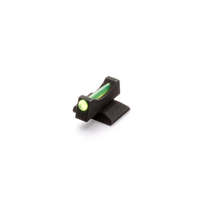 FRONT SIGHT, 1911, SNAG-FREE, GREEN FIBER OPTIC, .180"