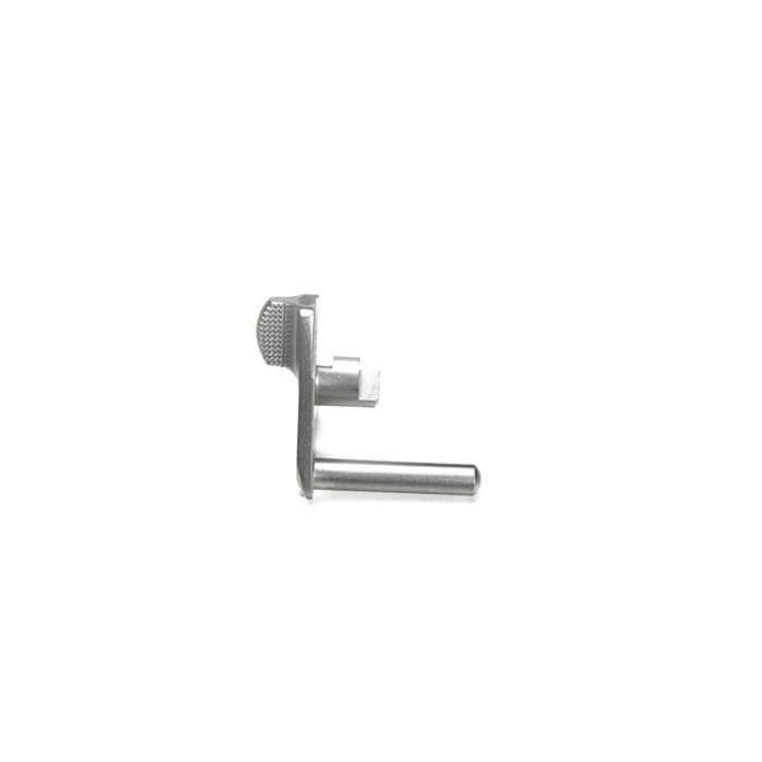 THUMB SAFETY, SINGLE SIDE, RETRO CHECKERED TAB, 1911, BULLET PROOF, STAINLESS